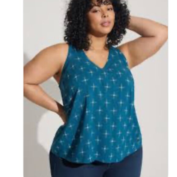 Torrid Challis Stitch Detail Tank Size 3 I 3X I 22-24 EUC - Picture 1 of 11